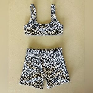 NWT MIKOH - Wailua top & Granada BOTTOM set- Mini Flower - Ecru